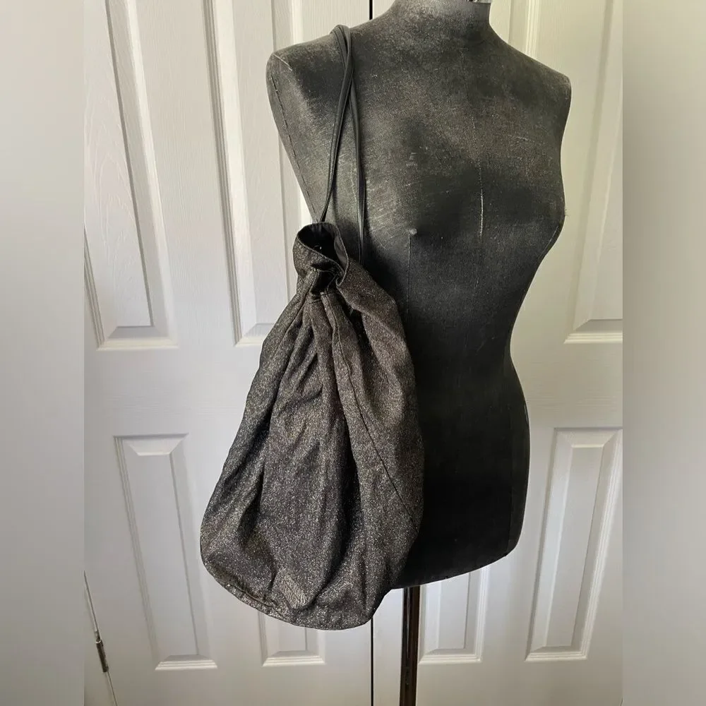 Victoria’s Secret Charcoal Gray Drawstring Backpack - Picture 2 of 7